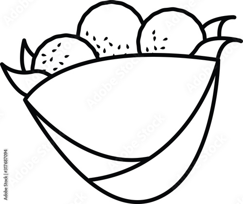 falafel icon, vector illustration