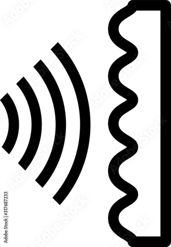 soundproof icon  - vector illustration.