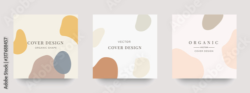 Creative hard paint cover design backgrounds vector. Minimal trendy style organic shapes pattern with copy space for text design for invitation, Party card,Social Highlight Covers and stories page 