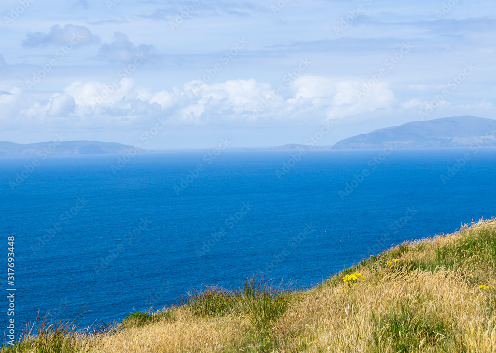 Panorama from the green island Ireland