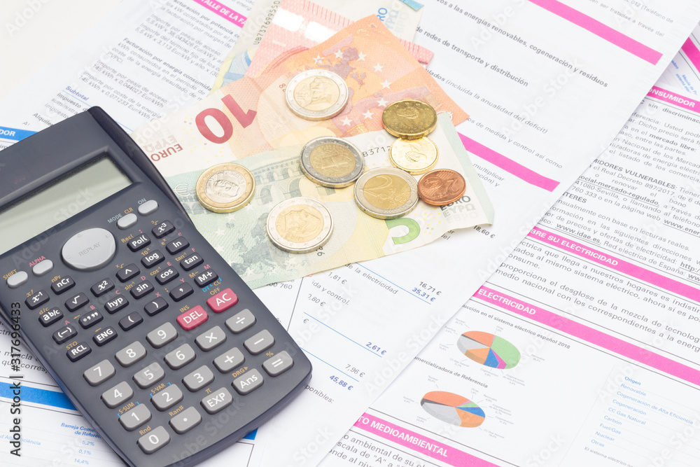 Scientific calculator to calculate finances or do mathematical and scientific calculations