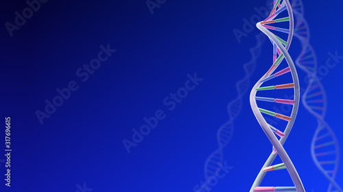 DNA Strand Helix Genome Medical Science image background.