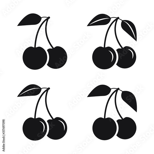 Cherry icon. cherry sign vector