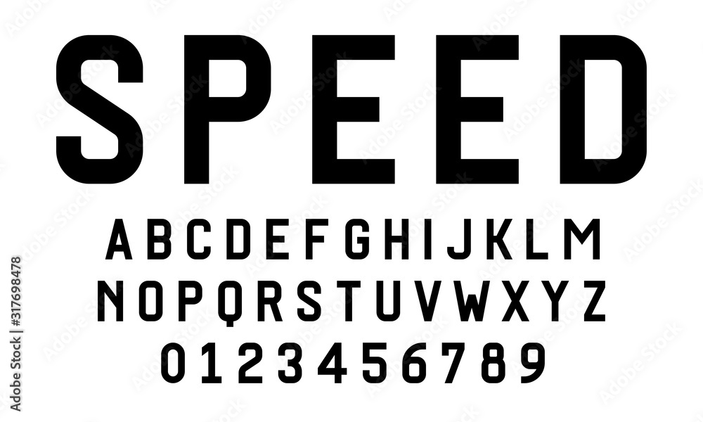 Set of alphabets font letters and numbers modern vector illustration Set of alphabets font letters and numbers modern vector illustration