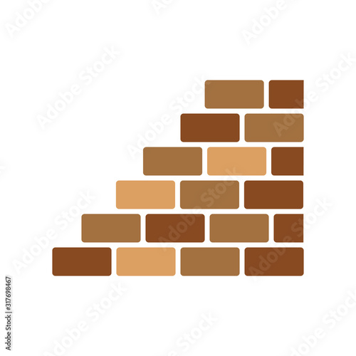 Brick wall icon vector illustration design © Ony98