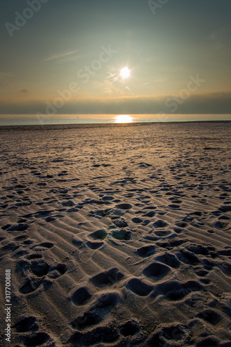 sunset on the beach