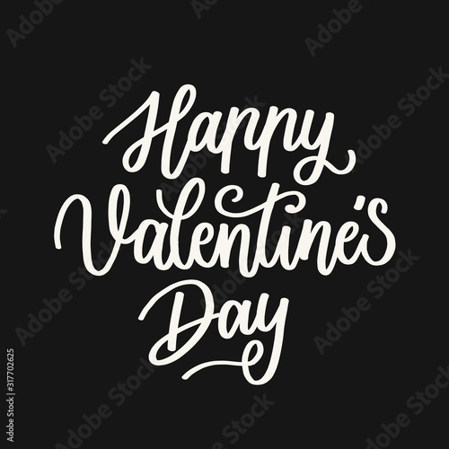 Valentines day background with heart pattern and typography of happy valentines day text . Vector illustration. Wallpaper, flyers, invitation, posters, brochure, banners