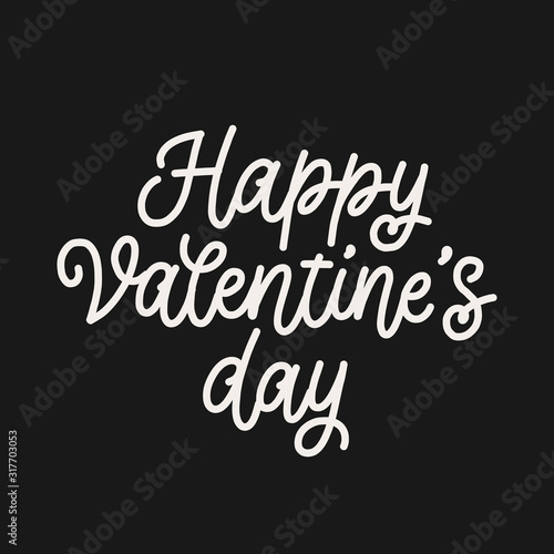 Valentines day background with heart pattern and typography of happy valentines day text . Vector illustration. Wallpaper, flyers, invitation, posters, brochure, banners