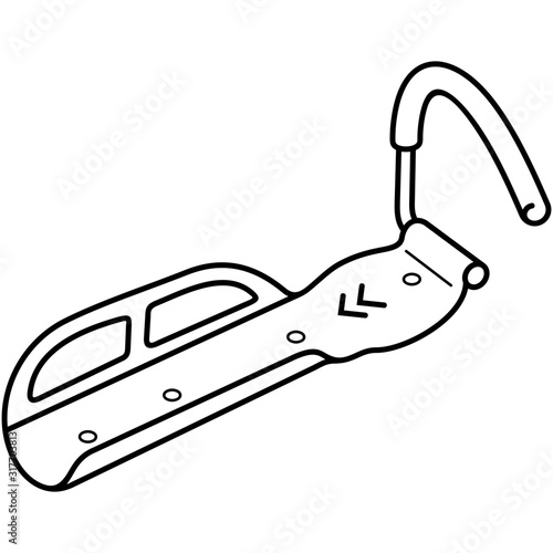 Bicycle wall mounted hook