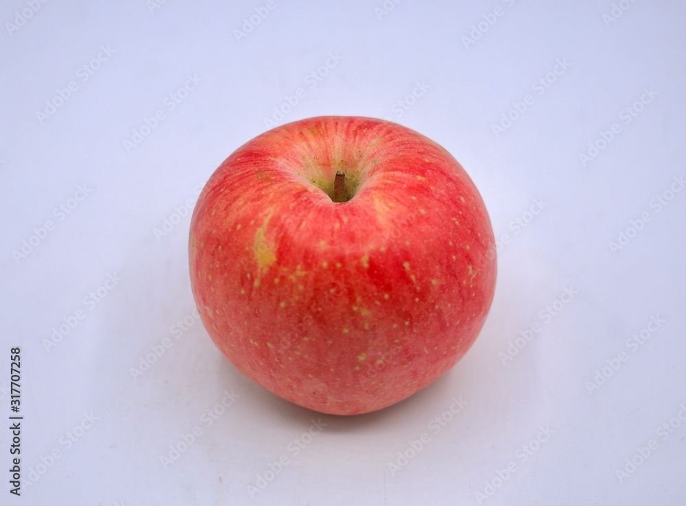 red apple on white background red apple on white background
