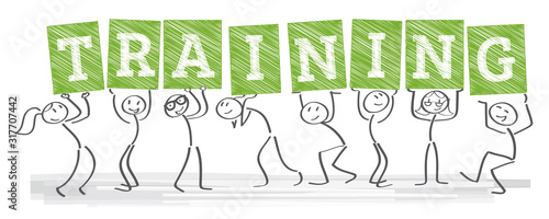 Training vector illustration concept banner