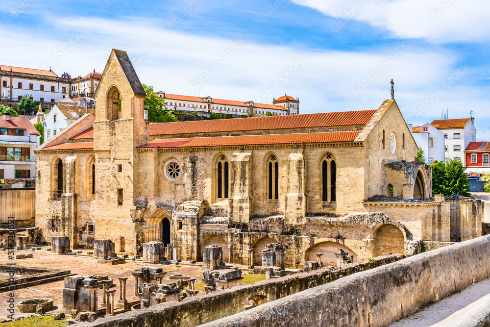 Ruins of Santa Clara monastery in Coimbra, Portugal