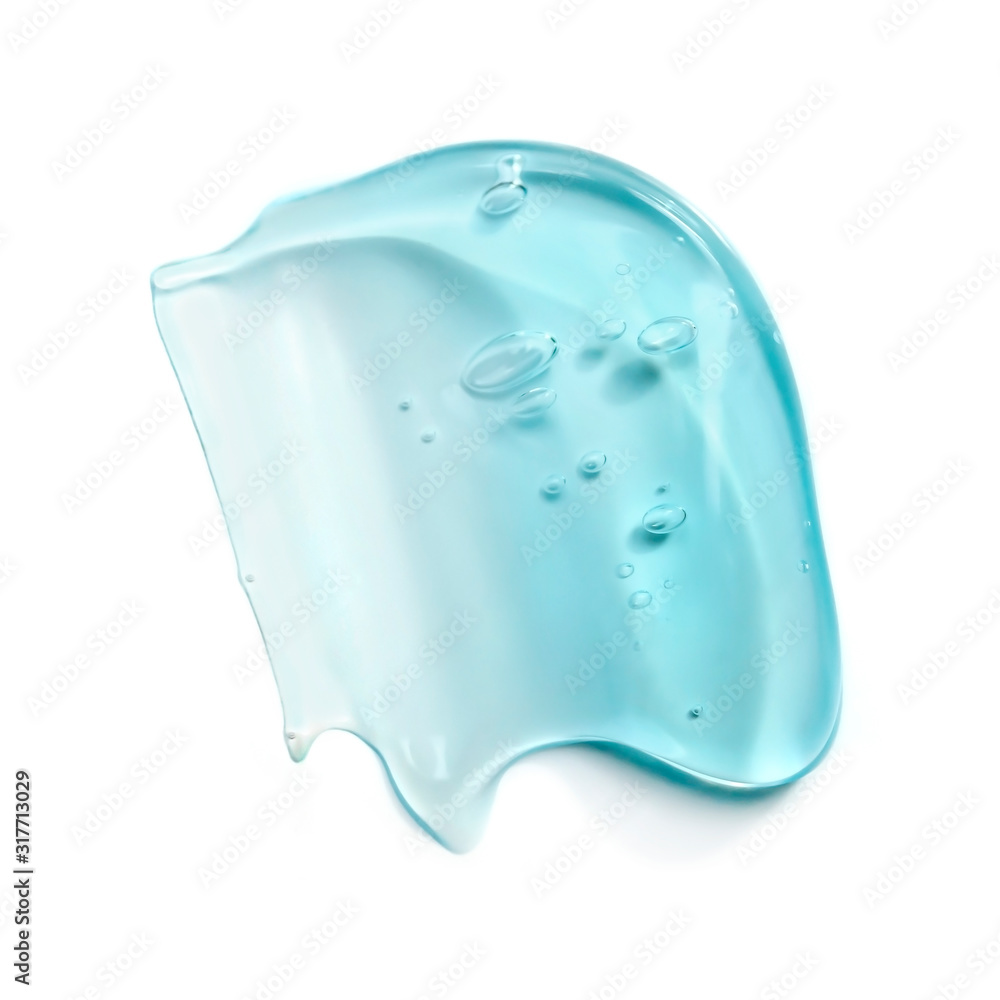 gel drop smear isolated macro gel drop smear isolated macro
