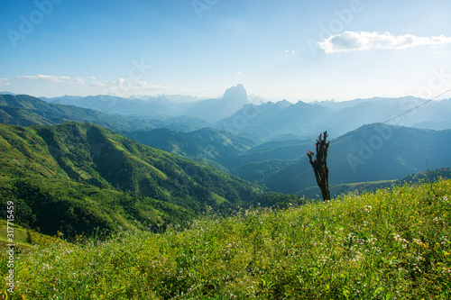 Phu Koon Phiang Fa View Point in Laos.