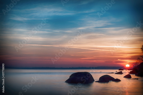 Dämmerung am Meer