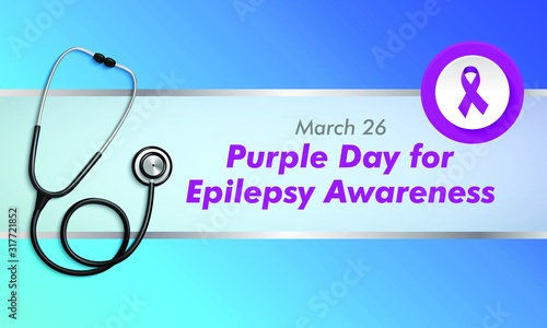Vector Illustration on the theme of Purple day for Epilepsy awareness on March 26th.