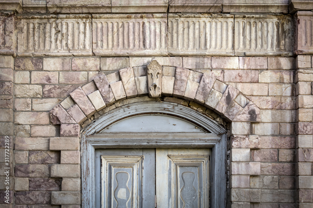 Old building door in Golestan palace, Tehran, Iran