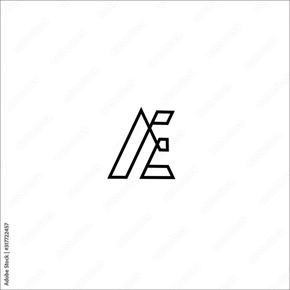 AE A E Abstract letter logo vector design AE A E Abstract letter logo vector design