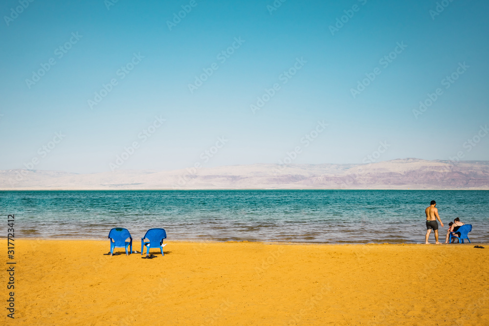 The beaches at the dead sea in Israel The beaches at the dead sea in Israel