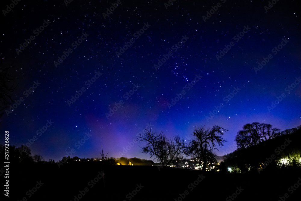 Sternbild Orion am Nachthimmel über Bayern Sternbild Orion am Nachthimmel über Bayern