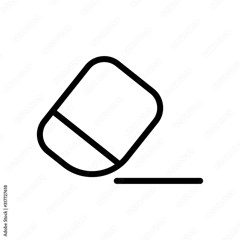 Eraser icon vector simple and trendy design Eraser icon vector simple and trendy design