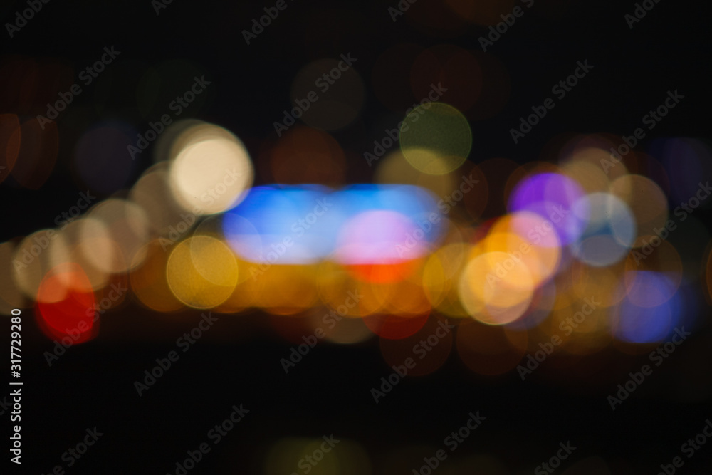 Bokeh von Stadtlichtern Bokeh von Stadtlichtern