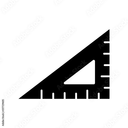 Ruler icon vector simple and trendy design