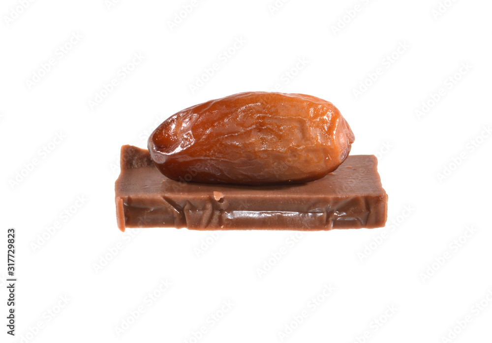 chocolate cheese isolated on white background chocolate cheese isolated on white background