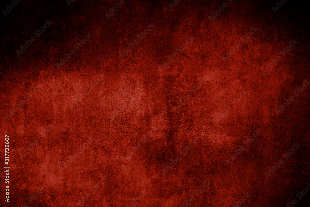 Old red grungy wall backdrop