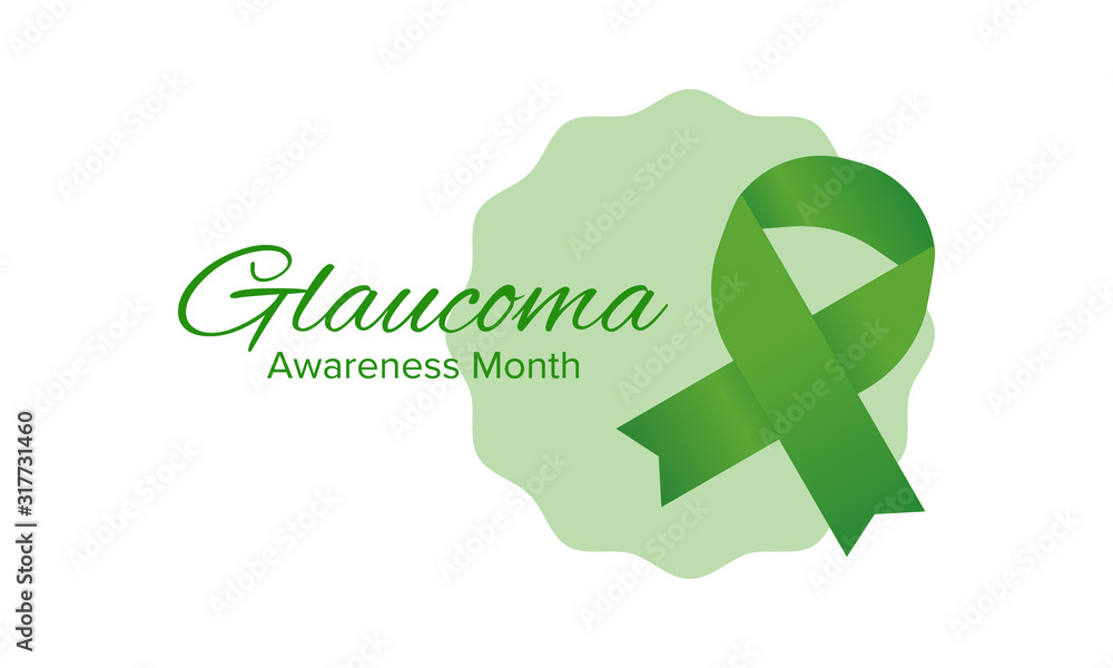 Glaucoma Awareness Month. Celebrate annual in January. Vision problems. Save your eyes. Prevention and protection. Green ribbon. Medical healthcare concept. Poster, banner and background. Vector Glaucoma Awareness Month. Celebrate annual in January. Vision problems. Save your eyes. Prevention and protection. Green ribbon. Medical healthcare concept. Poster, banner and background. Vector