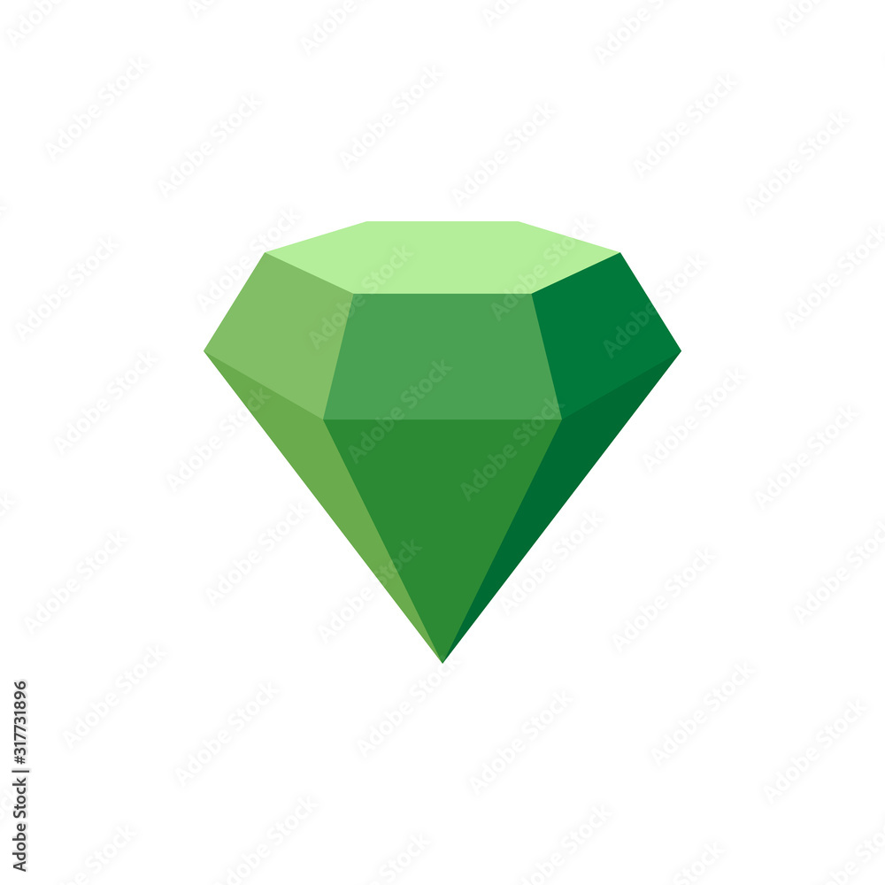 Vector Illustration on the theme Patrick's Day. For a poster or banner and greeting card. Icon. Isolated on a white background. Diamond. Vector Illustration on the theme Patrick's Day. For a poster or banner and greeting card. Icon. Isolated on a white background. Diamond.
