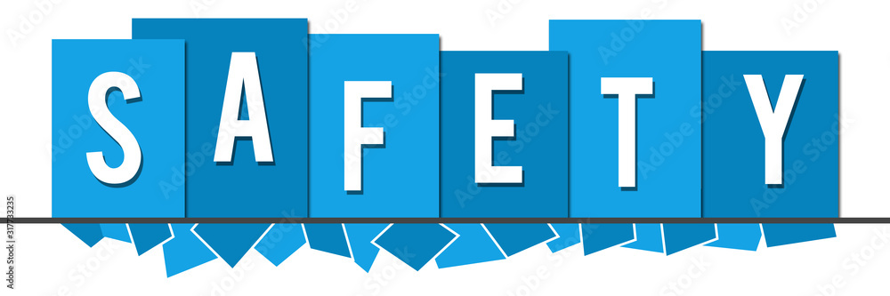 Safety Blue Random Shapes Top Boxes Safety Blue Random Shapes Top Boxes