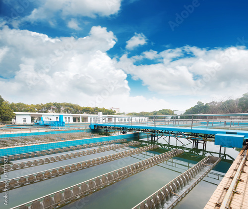 Modern urban wastewater treatment plant © zorabc