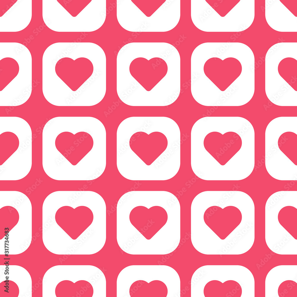Love Hearts seamless pattern vector illustration. Love Hearts seamless pattern vector illustration.