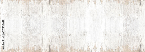 old white painted exfoliate rustic bright light wooden texture - wood background banner panorama shabby vintage 