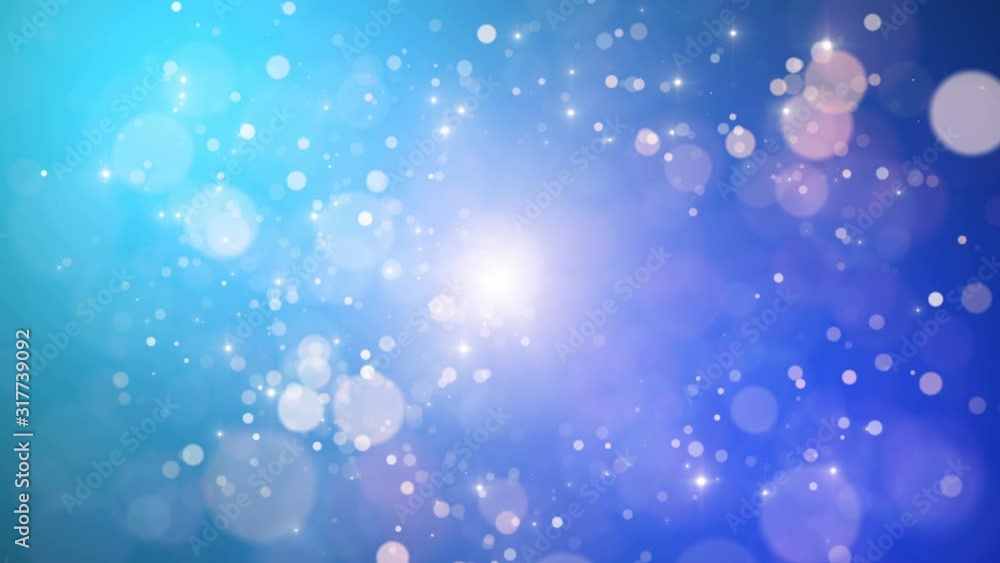 stars particles shimmering bokeh animation background blue stars particles shimmering bokeh animation background blue