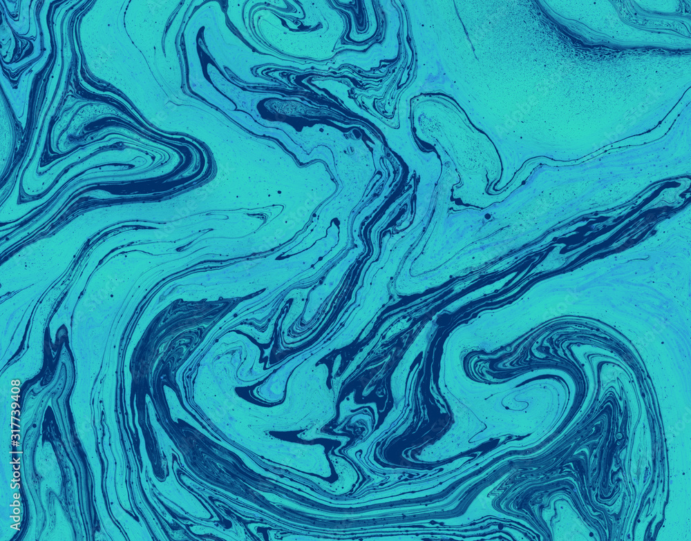 Beautiful contemporary oil painting. Unique hand painted image for creative design of posters, wallpapers. Modern piece of art. Unusual artistic style. Dark blue and turquoise paints on a canvas. Beautiful contemporary oil painting. Unique hand painted image for creative design of posters, wallpapers. Modern piece of art. Unusual artistic style. Dark blue and turquoise paints on a canvas.