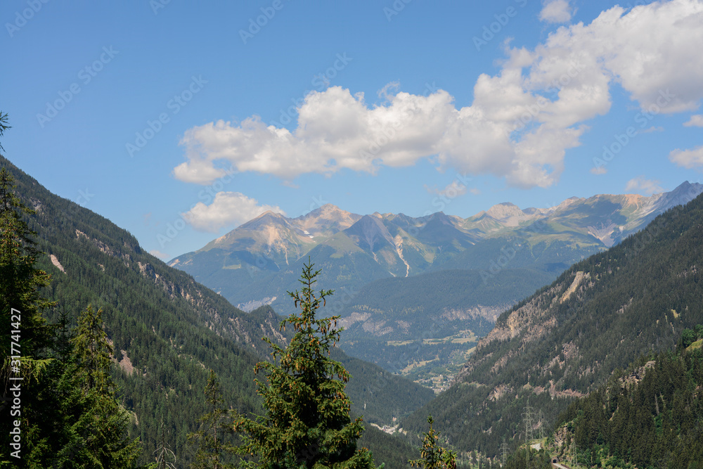 Beautiful landscape in the Swiss alps