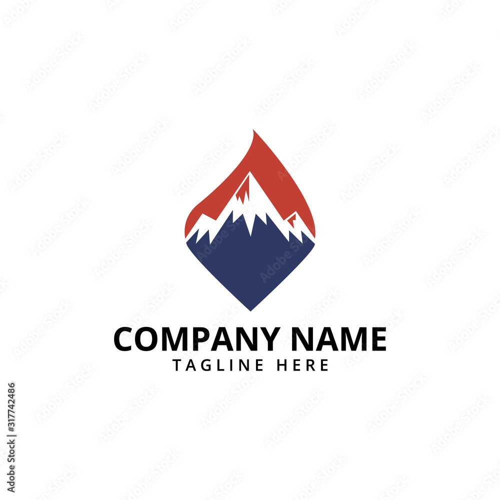 Mountain Logo Template. Vector Illustrator. Mountain Logo Template. Vector Illustrator.