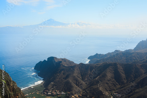 Lovely landscape in Hermigua, La Gomera, Canary Islands