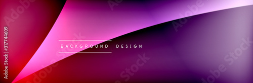 Flowing waves with 3d shadow effects and fluid gradients. Dynamic trendy abstract background. Vector Illustration
