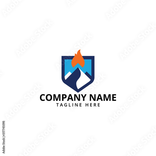 Free Download Mountain Logo Template. Vector Illustrator. - GFXLoad