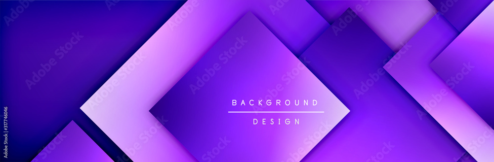 Square shapes composition geometric abstract background. 3D shadow effects and fluid gradients. Modern overlapping forms Square shapes composition geometric abstract background. 3D shadow effects and fluid gradients. Modern overlapping forms