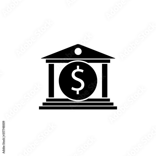 Bank building icon