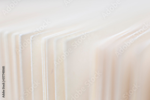 Abstract book pages in close-up
