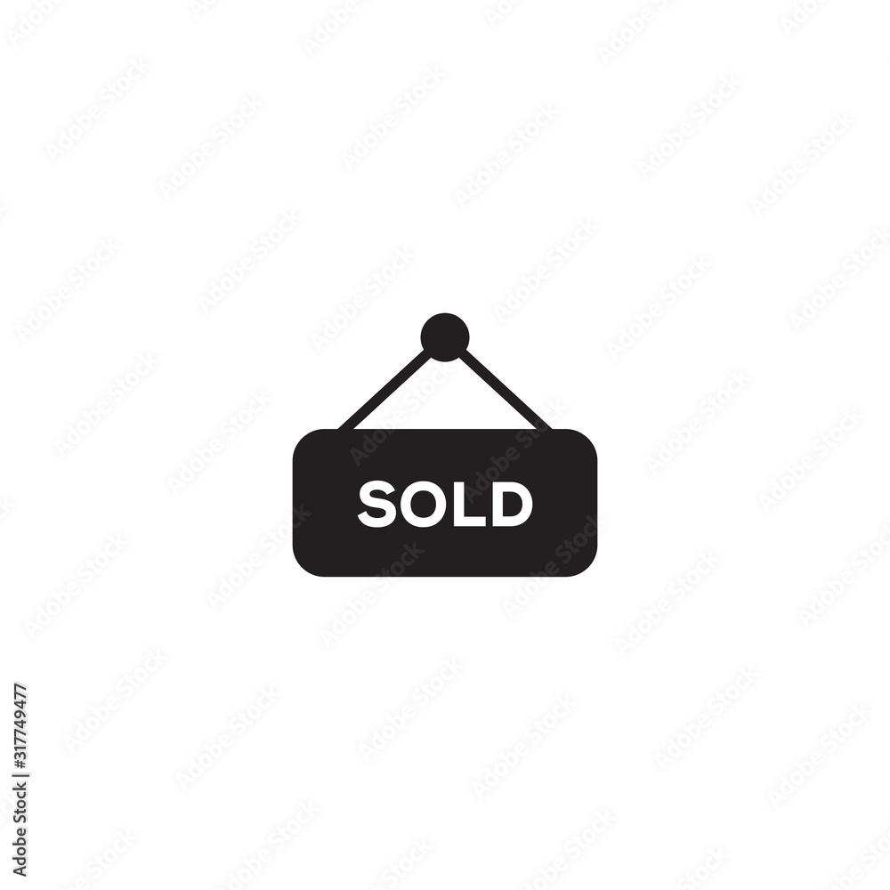 Sold vector icon, sold out symbol. Symbol for your web site design, logo, app, UI. Vector illustration, EPS Sold vector icon, sold out symbol. Symbol for your web site design, logo, app, UI. Vector illustration, EPS