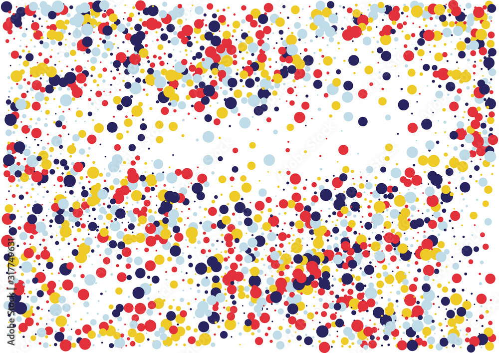 Festive color round confetti background. Abstract frame confetti texture for holiday, postcard, poster, website, carnivals, birthday and children's parties. Cover confetti mock-up. Wedding card layout Festive color round confetti background. Abstract frame confetti texture for holiday, postcard, poster, website, carnivals, birthday and children's parties. Cover confetti mock-up. Wedding card layout