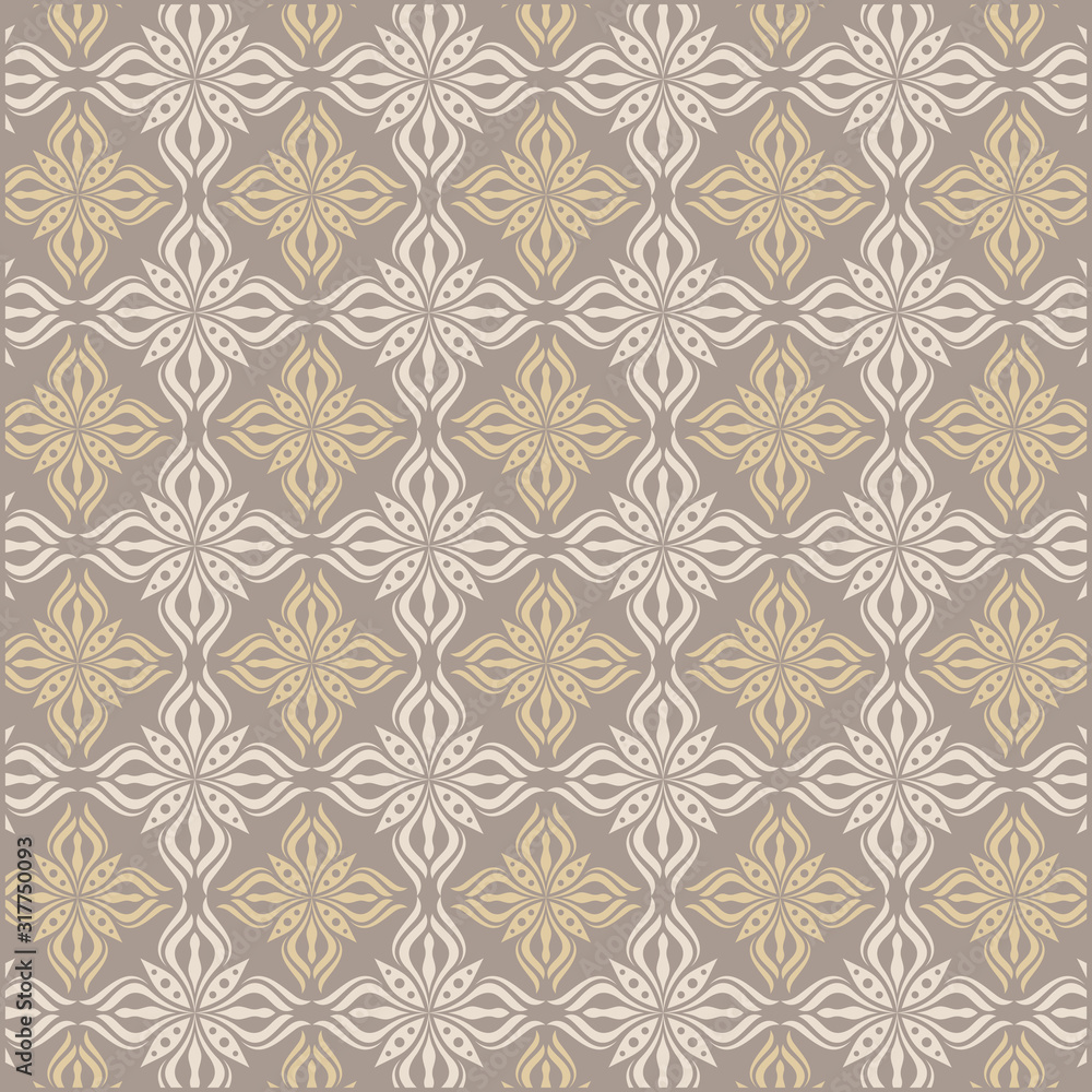 Vector damask decorative floral pattern Vector damask decorative floral pattern