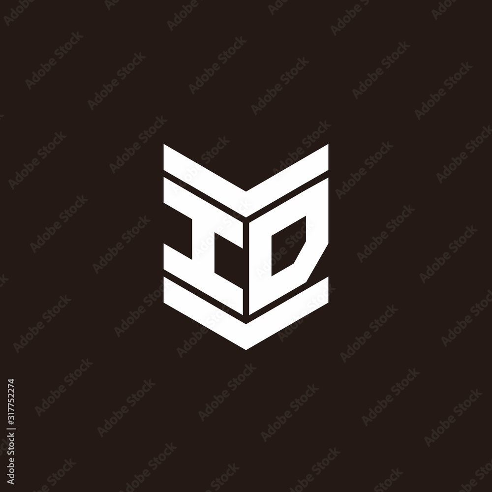 Logo alphabet monogram with emblem style Logo alphabet monogram with emblem style