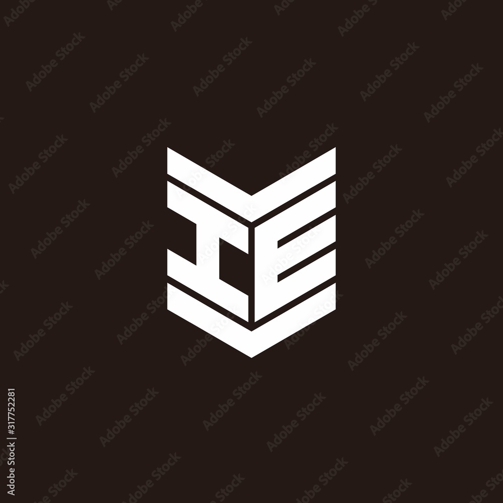 Logo alphabet monogram with emblem style Logo alphabet monogram with emblem style